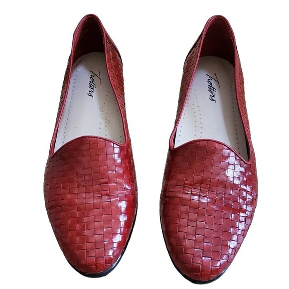 TROTTERS WOVEN LEATHER LOAFERS SIZE 10 - Picture 2 of 12